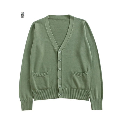New Sweater Solid Candy Women Knit Top Fashion Female Cardigan Thin Spring Autumn Long Sleeve Adult Jacket Clothes Slim XS-2XL