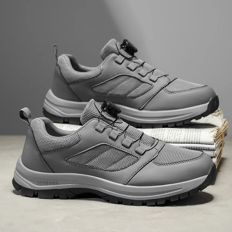 Men'S Spring And Autumn Sports Shoes Rotating Buckle Comfortable And Non Slip Hiking Sports Shoes Plus Size Men'S Shoes 39-48