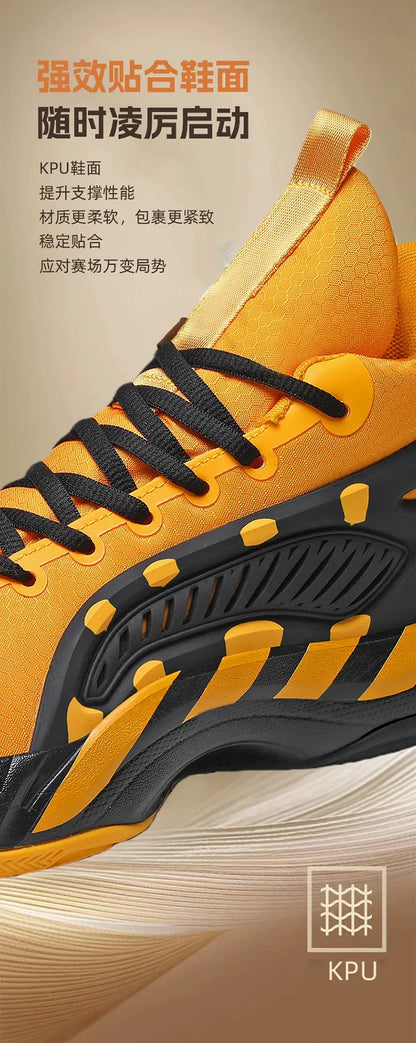 Men's Basketball Shoes Breathable Cushioning Non-Slip Wearable Runing Shoes Gym Training Athletic Basketball Sneakers for Men