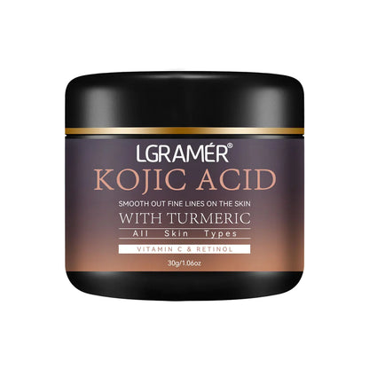 Kojic Acid Vitamin C &Turmeric Moisturizer Face Cream Fade Dark Spot Wrinkle Brightening Skin Firming Tighten Lighten Face Cream