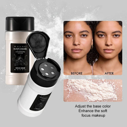 Oil Control Loose Powder Can Reduce Pores and Fine Lines, With a Long-lasting Matte Effect and Natural Facial Makeup Powder