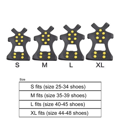 Outdoor snow claw shoe covers for men and women 10 teeth rock climbing crampons non-slip climbing cleats Hiking accessories