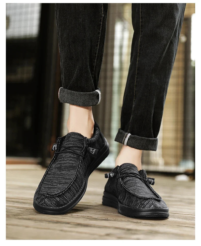 Plus Big Size 50 Dude Canvas Shoes Men Casual Slip on Shoes Alpargatas Hombre Moccasins Mocassin Homme Lightweight Breathable