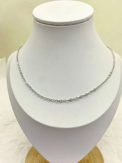 1PCS45+5cm fashionable and simple loose O-shaped collarbone chain necklace, suitable for single or stacked wearing, can be DIY