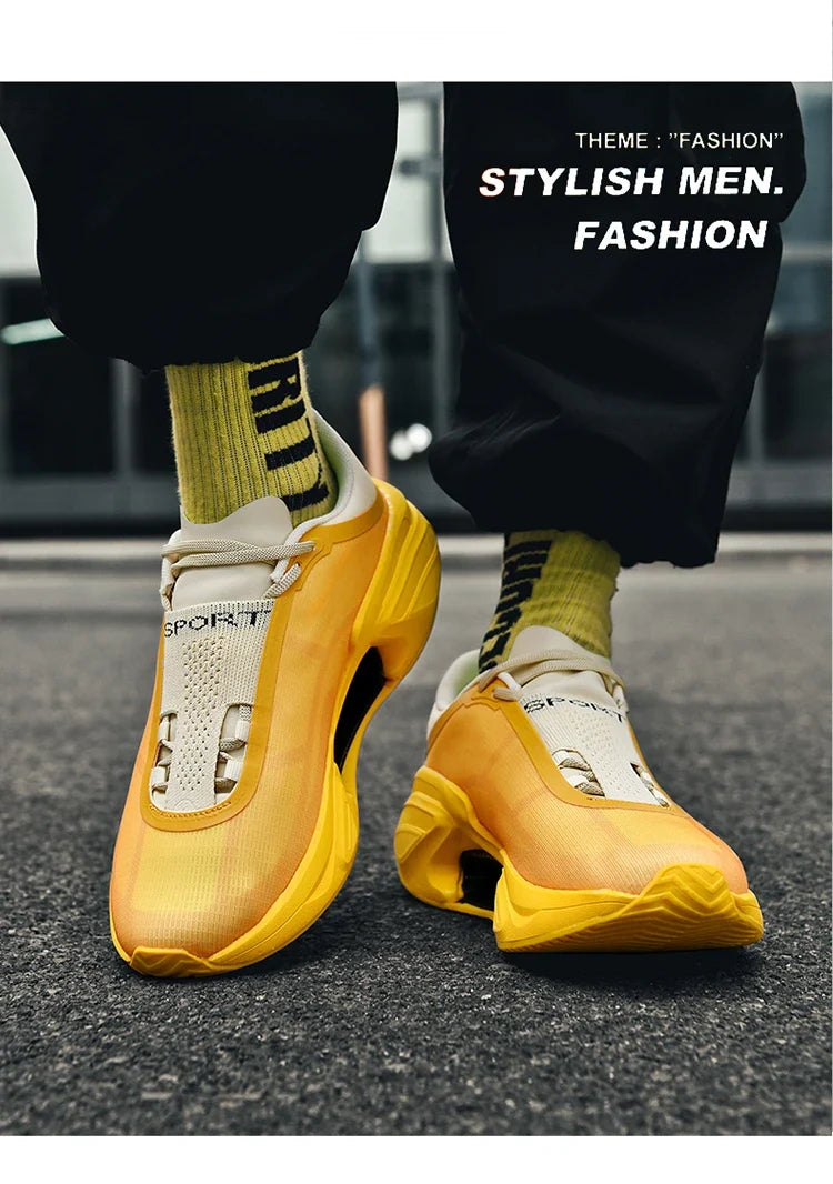 Men's Breathable Casual Sneakers Luxury Trainer Fashion Loafers Comfortable Wear and Relaxed Life Running Shoes for Male