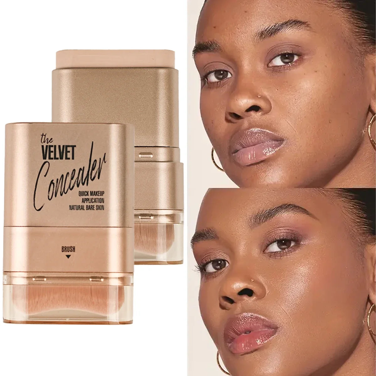 Face Foundation Contour Stick Long-wear Lightweight Brighten Stick Face Concealer Blemish Contouring Beauty Makeup