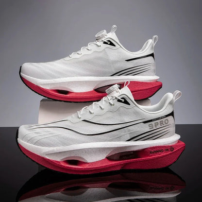 2026 Running Shoes Carbon Board Marathon Men Sports Breathable Lightweight Women's Comfortable Athletic Nonskid Casual Sneakers