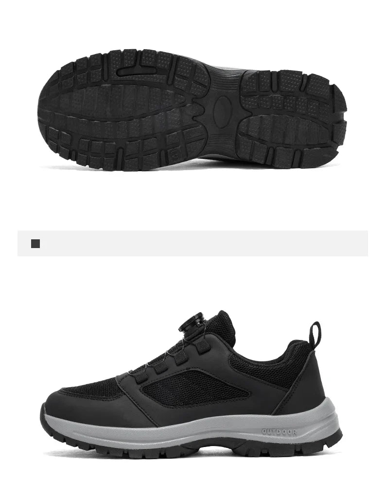 Men'S Spring And Autumn Sports Shoes Rotating Buckle Comfortable And Non Slip Hiking Sports Shoes Plus Size Men'S Shoes 39-48