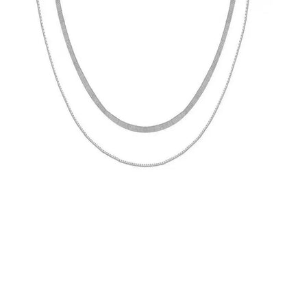 Stainless Steel Heart-shaped Pendant Necklace Metal Waterproof Jewelry For Women