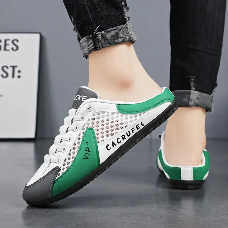 Men's Fashion Soft-soled Half Slippers Summer Men Trendy Bottom Casual Shoes Soft Sole Sneakers Zapatos De Hombre Plus Size 48