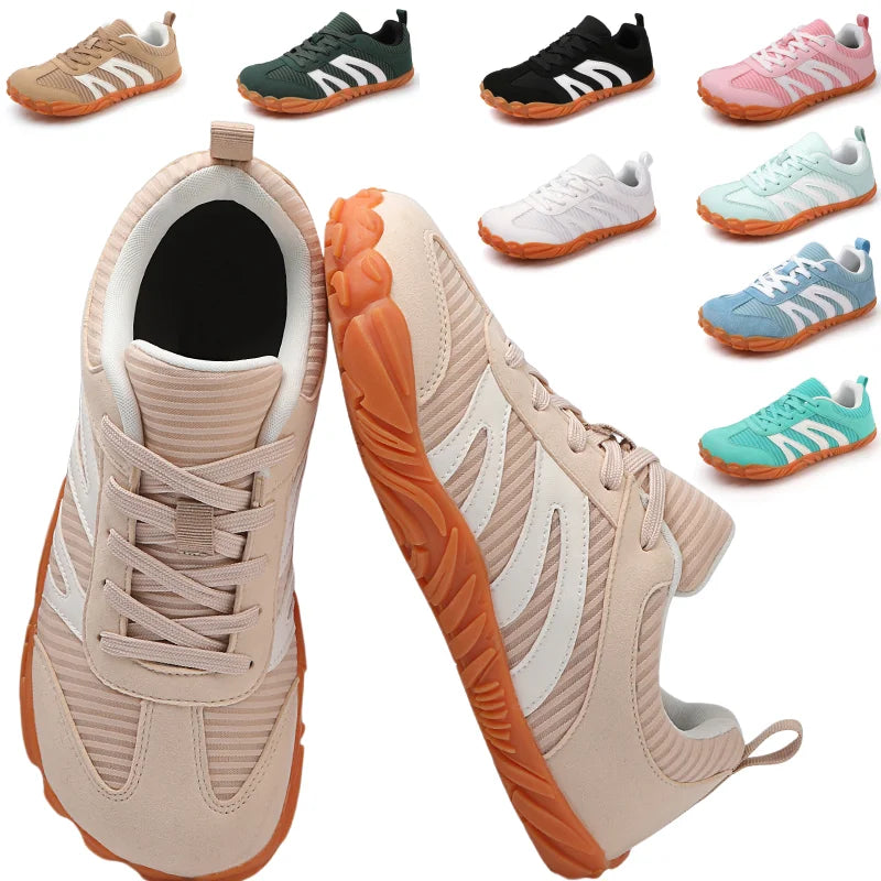2026 New Men's Wide Shoes, Women's Outdoor Lightweight Running Sports Shoes,Scattered Soft Loose Minimalist Fashion Casual Shoes