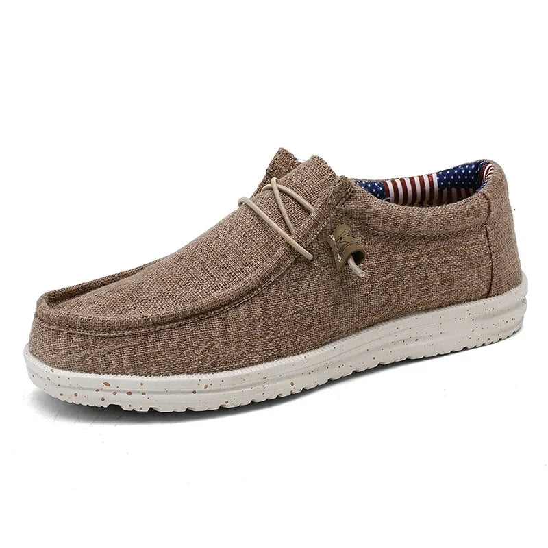 Men's Mesh Loafers Autumn Mens Vulcanized Shoes Breathable Lightweight Hiking Outdoor Sports Shoes Zapato Abierto Scarpa Aperta