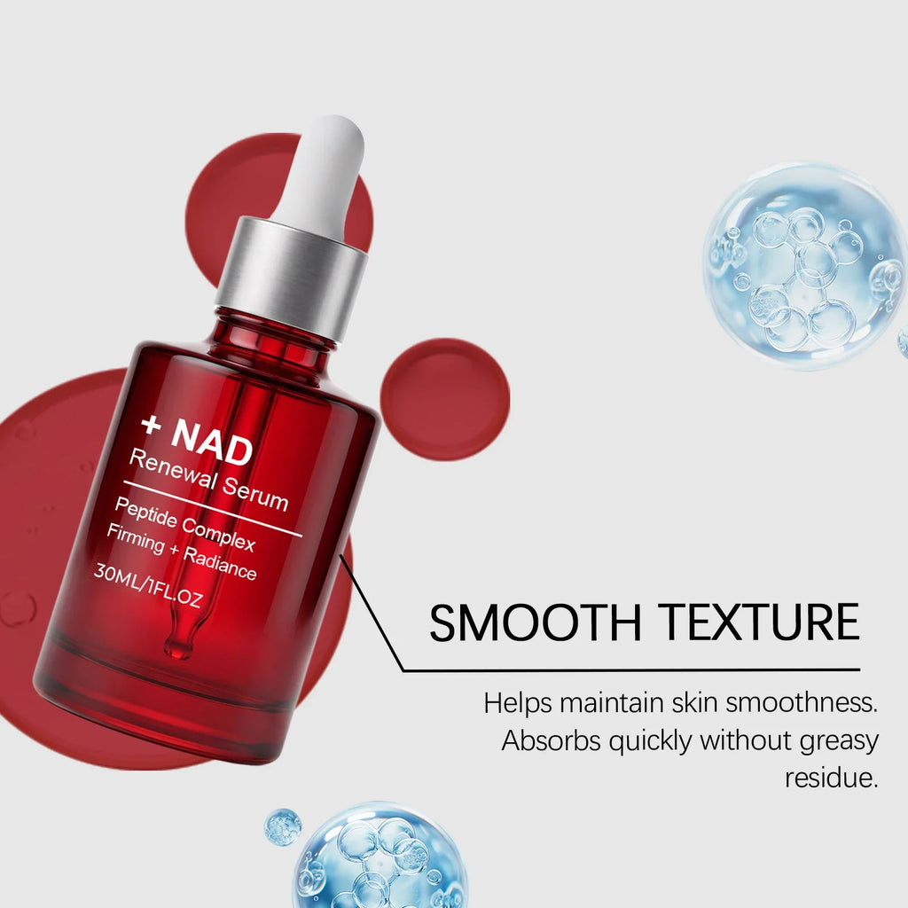 NAD+ Peptide Firming Serum Nourishing Face & Neck Treatment with Collagen Plumping & Radiance Boosting Skin Elasticity&Firmness