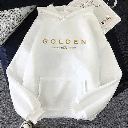 K-pop Printed Hoodies for Woman Jungkook Fans Hooded Sweatshirts Fall Winter Female Home Outdoor Comfort Casual Fashion Pullover