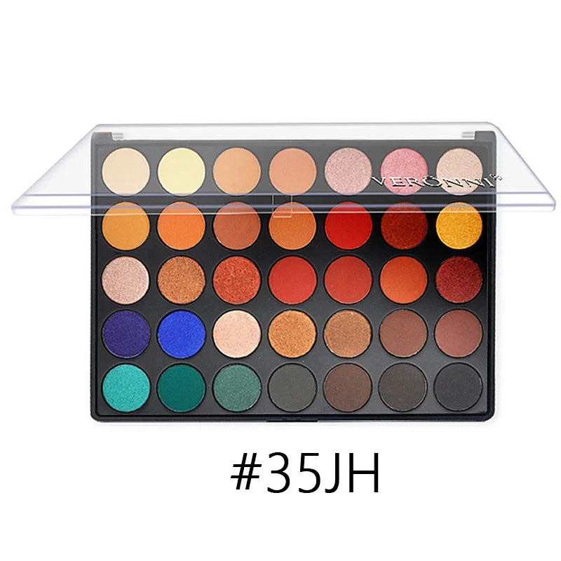 35 Color Eyeshadow Tray Daily Makeup Matte Lasting Nightclub Eyeshadow Pearl Fine Shimmer Waterproof Is Not Easy To Faint