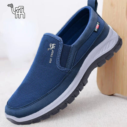 2026 Men Casual Shoes Breathable Soft Bottom Sneakers Men Non-Slip Walking Shoes Comfortable Slip-On Men Loafers Tenis Masculino