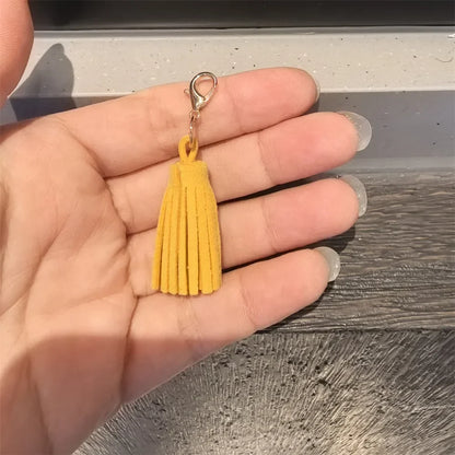 1Pcs Autumn Winter Maillard Tassel Pendant Shoe Charms Leather Flower Shoelace Buckle Sports Shoe Decoration Accessory Buckle