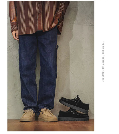 Men Thick Soled Sneakers Fashion Spring/Autumn Soft Board Shoes Personalized Trend Versatile Multi Functional Men Casual Shoes