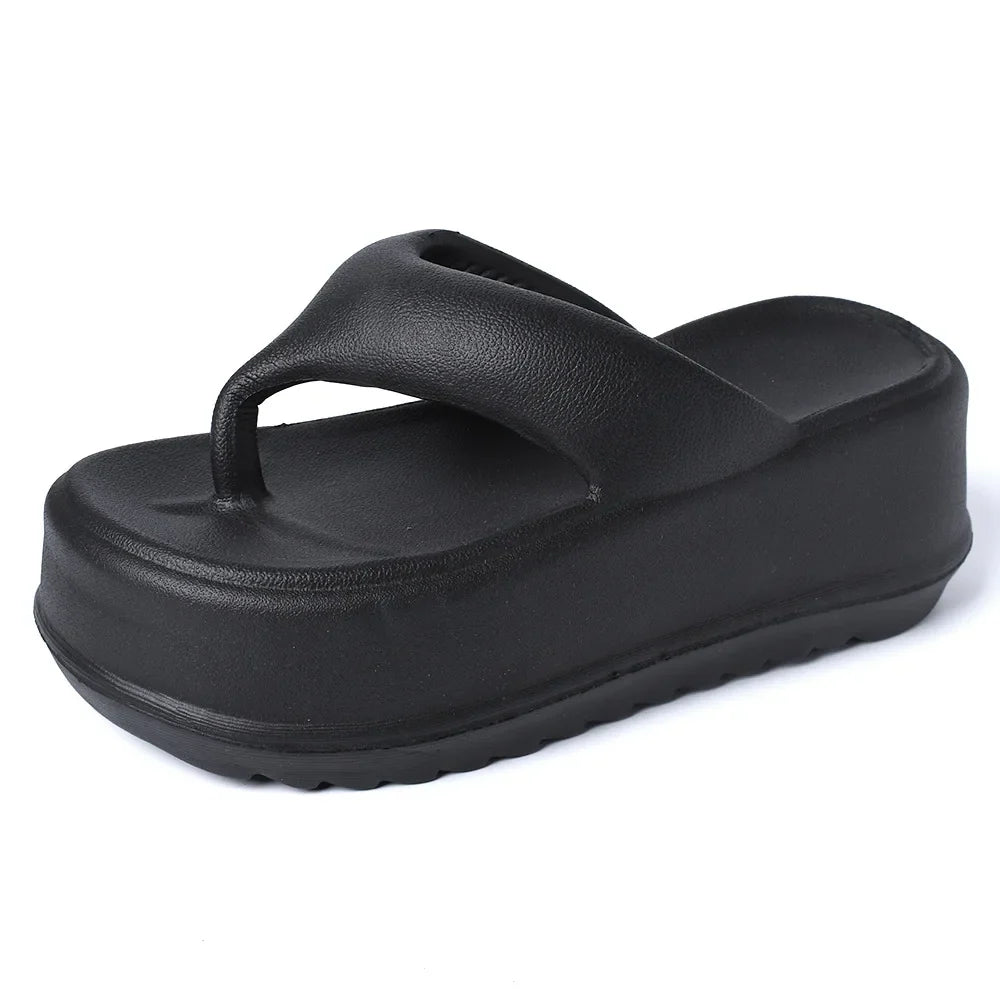 Comwarm New Thick Flip-flops Women Fashion Platform Sandals Outdoor Women Beach Slipper Home Comfort Women's Summer Sandals 2024