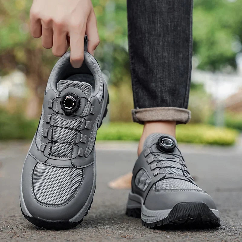Men'S Spring And Autumn Sports Shoes Rotating Buckle Comfortable And Non Slip Hiking Sports Shoes Plus Size Men'S Shoes 39-48