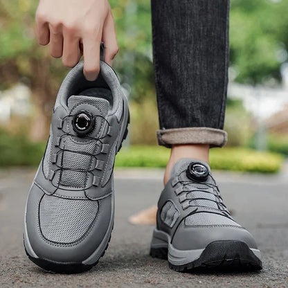 Men'S Spring And Autumn Sports Shoes Rotating Buckle Comfortable And Non Slip Hiking Sports Shoes Plus Size Men'S Shoes 39-48