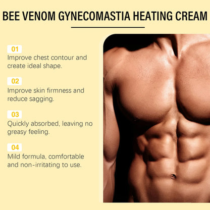 15ml Men's Bee Male Breast Warming Oil Chest Firming Massage Serum Chest Firming Oil Skin Care