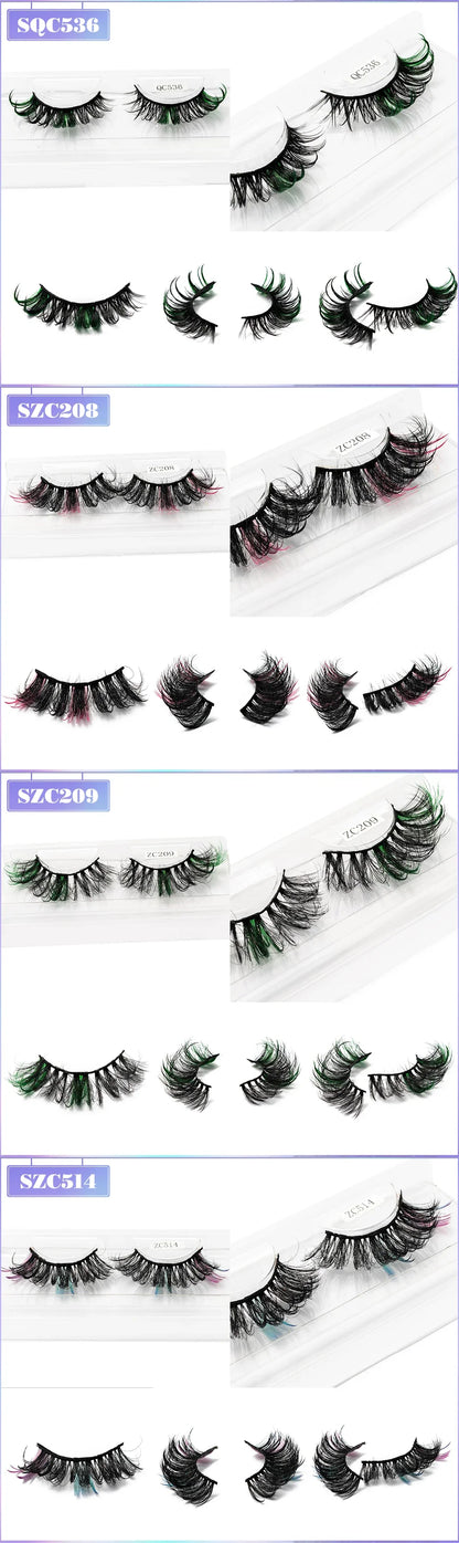 Yiernuo 1/5 Pairs Cosplay Anime Eyelashes Manga Lashes Dramatic Fairy Clusters Lashes Wet Look Lashes