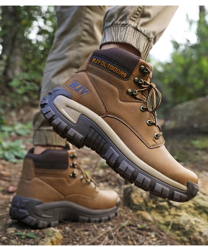 New Men's Boots Fashion Outdoor Boots Breathable Hiking Boots Autumn Shoes Sneakers Lightweight Non-slip Men Desert Ankle Boots