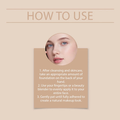 Color Changing Foundation Natural Color Spf15 Sun Protection Makeup Full Coverage Even Skin Tone Lightweight Moisturizing Makeup