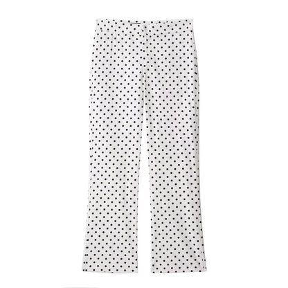 TARUXY Fashion Polka Dot Print Jacket Coat Women's Stand Collar Long Sleeved Workwear Coat Ins Hot Short Casual Female Jackets
