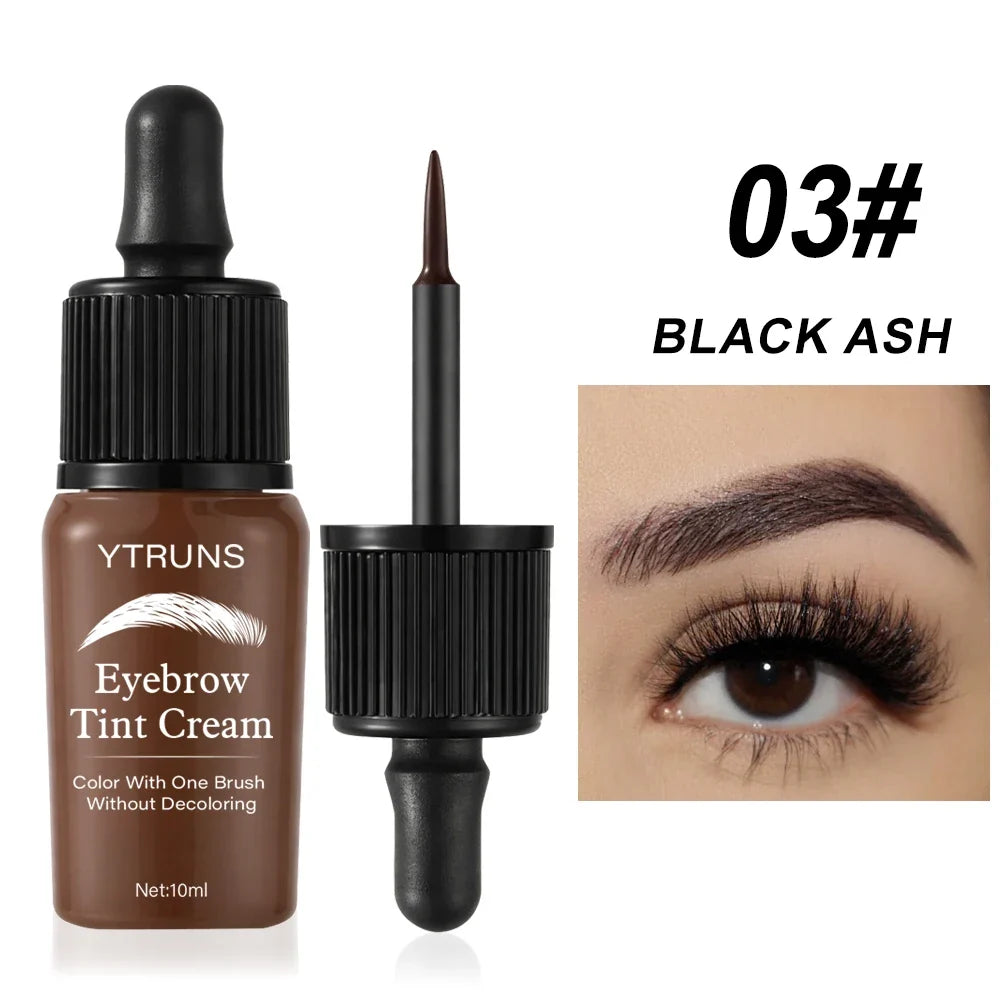 YTRUNS Peel Off Brow Tint, Long Lasting Eyebrow Dye Cream, Waterproof Sweatproof Smudge Proof Brow Makeup