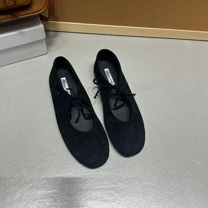 Fashion Butterfly-Knot  Women Flats With Shoes Casual Female Soft Footwear Round Toe Ladies Flats Slip On Shoes