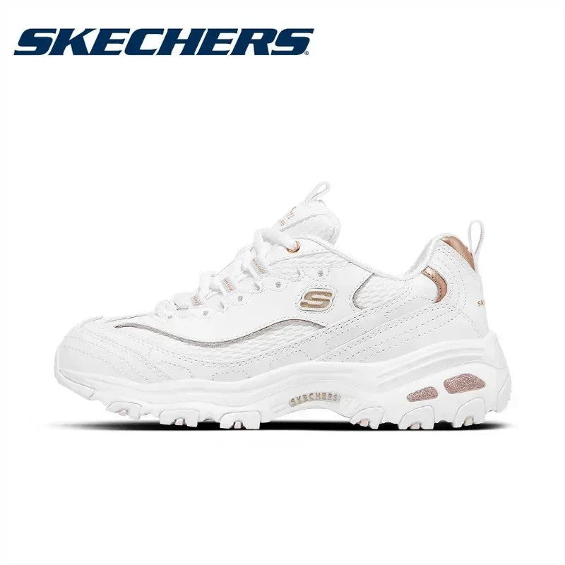 Skechers Shoes for Women D‘LITES Classic Dad Shoes Casual Comfortable Breathable Female Chunky Sneakers skerchers para mujeres