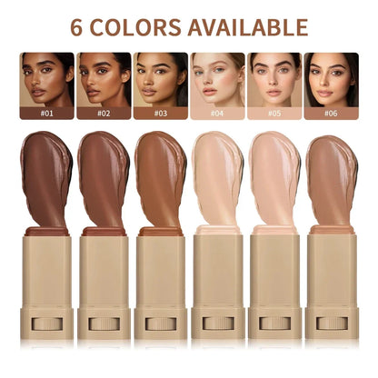 1/2PCS Skin Tint Stick Waterproof Nourishing Solid Tinted Serum Foundation Balm  Face Tinted Face Contour Stick Face Makeup