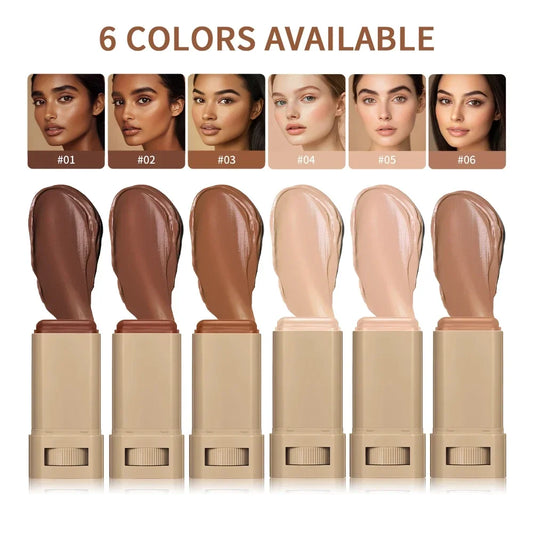 1/2PCS Skin Tint Stick Waterproof Nourishing Solid Tinted Serum Foundation Balm  Face Tinted Face Contour Stick Face Makeup