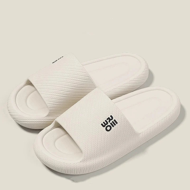 Summer Fashion Slippers Men Shoes Cloud Slippers For Men Home Flat Sandals Massage Flip Flops Couples Bathroom Indoor Slides