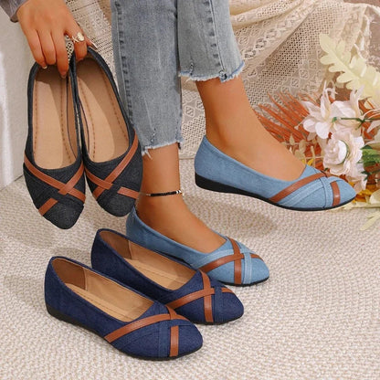 2025 Spring and Autumn New Fashionable Breathable Comfortable Flat Shoes Anti slip Large Women's Shoes Casual Shoes