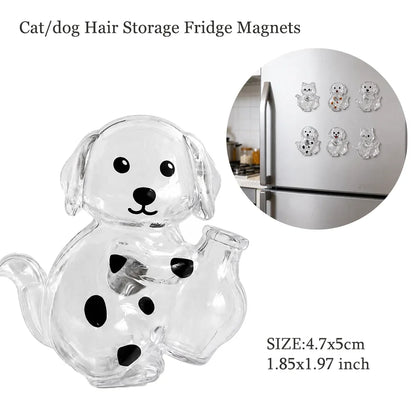 Transparent Dog Hair Storage Pendant Dog Hair Collector Keychain Pet Hair Memorial Bottle for Pet Lovers DIY Memorial Keychain