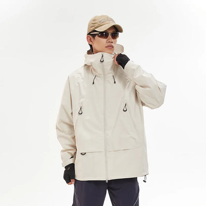New Men Waterproof Hiking Jacket Women Windproof Sports Coat High Quality Hooded Jacket Outdoor Ride Climbing Running Jacket