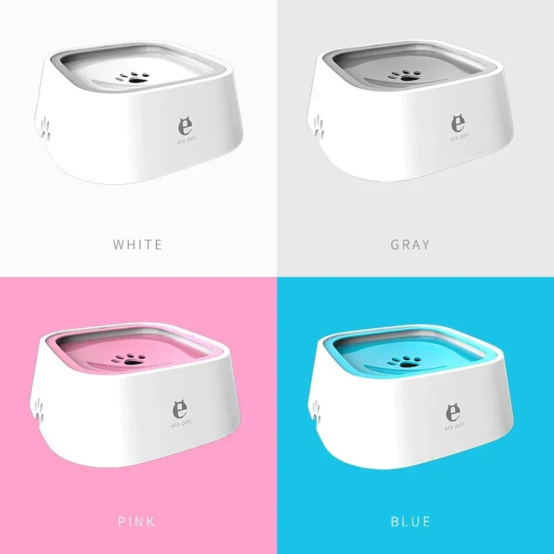 Pet Floating Water Bowl, Cat Dog Anti-spill Drinking Bowl No Wet Mouth, Removable Easy Clean Dustproof Pet Supplies