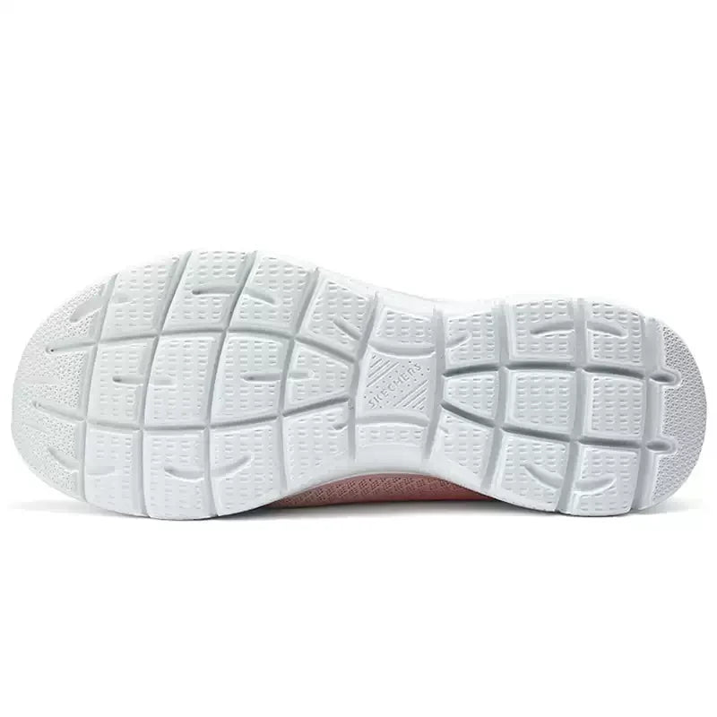 Skechers Women's Spring Shoes, Breathable Mesh Athletic Sneakers, Lightweight Running Shoes with Soft Soles 12980-GYPK