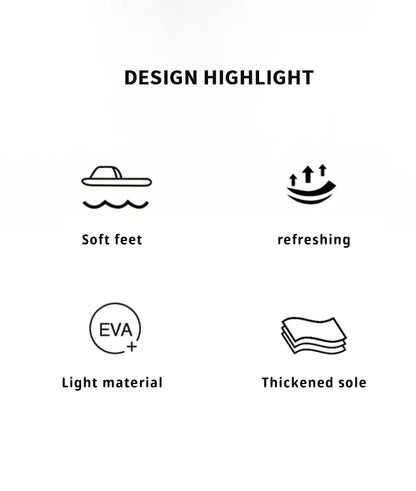 Fashion Men's Sandals Summer EVA Comfortable Anti-Slip Soft Soles House Slippers for Indoor Outdoor Wear Breathable Shower Slide