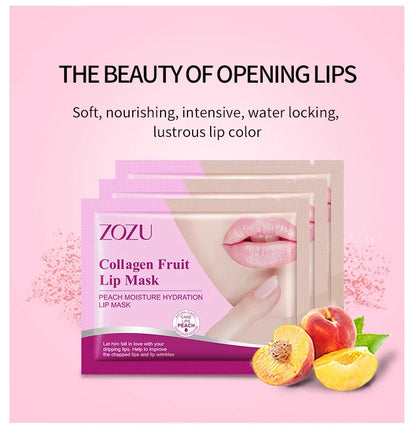 10pcs ZOZU Crystal Collagen Lip Mask Plump Lips Moisturizing Anti Wrinkles Nourishing Lip Patches Lips Plumper Skin Care