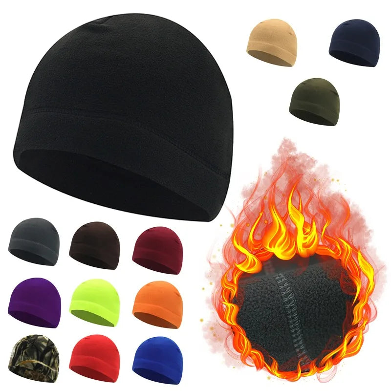 Outdoor Fleece Sports Hat Fishing Cycling Hunting Military Tactical Men Women Warm Windproof Winter Camping Hiking Caps