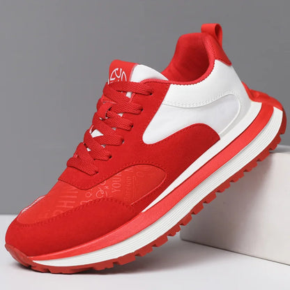 Men Shoes 2025 Spring Autumn New Fashion Comfortable Height Increase Casual Running Shoes Breathable Non Slip Platform Sneakers