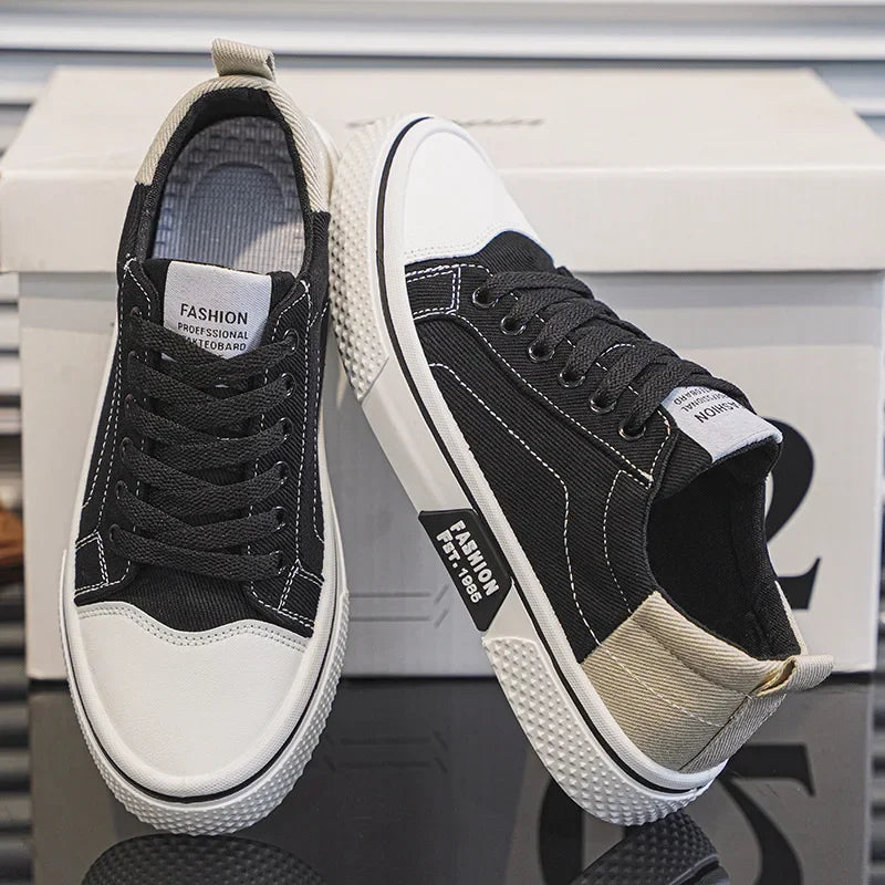 2026 New Summer Men's Breathable Versatile Skateboarding Shoes Men's Soft Bottom Casual Sports Trend Fashion Canvas Shoes 48size