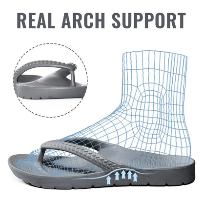 CRACOMIN New Women's Flip Flops Orthopedic Slippers With Arch Support Unisex House Sandals Summer Outdoor Non-slip Beach Slides