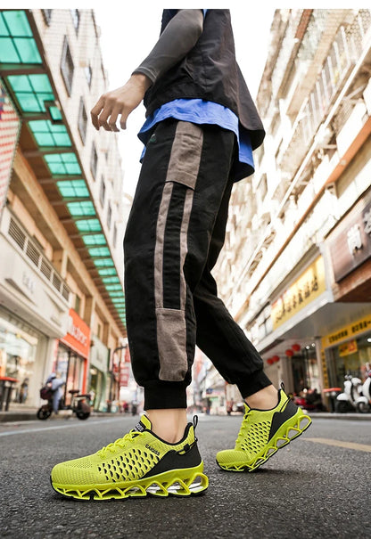 Casual Sneakers Mens Shock-absorb Running Shoes Lightweight Breathable Sports Shoes for Men 2026 New Trendy Gym Trainers for Man