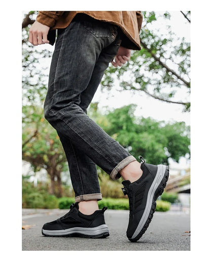 Men'S Spring And Autumn Sports Shoes Rotating Buckle Comfortable And Non Slip Hiking Sports Shoes Plus Size Men'S Shoes 39-48