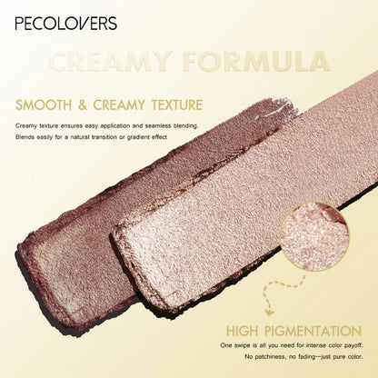 Double Color Eyeshadow Stick Glitter Highlight Shadow Stick Eye Makeup Waterproof Lasting Shimmer Metallic Eyeshadow Makeup